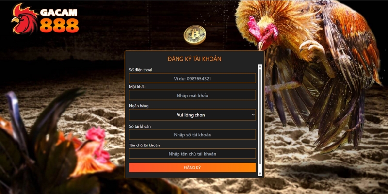Hướng dẫn các bước đăng ký Gacam888 đơn giản